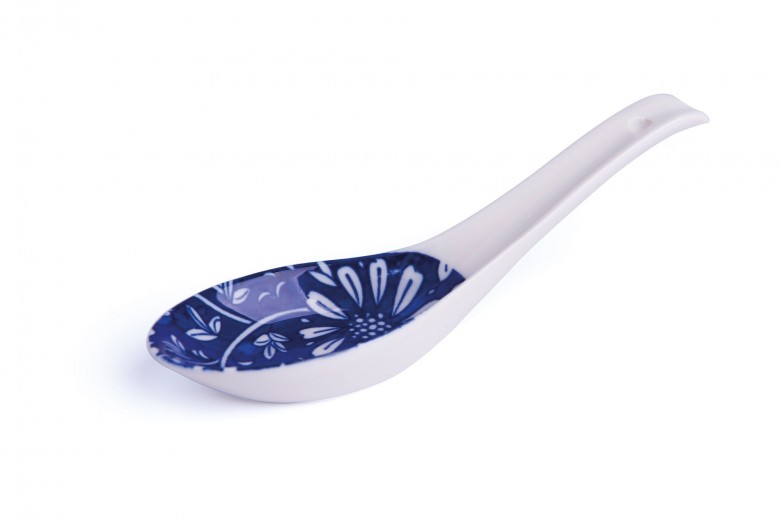 Kanáltartó, porcelán L13,2xH1,5 cm, Cucchiaio Kék