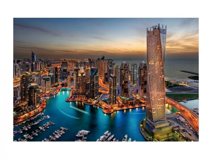 Üvegkép Dubai, 120 x 80 cm