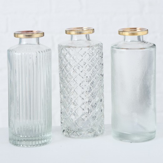 Adore Clear Dekoratív Üveg Váza, Különböző Modellek, Ø5xM13 cm