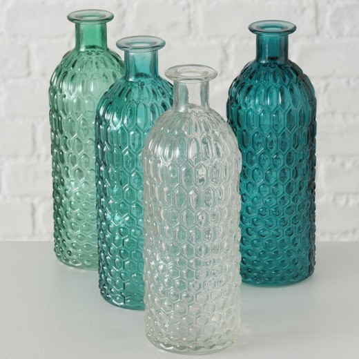 Hudson Dekoratív Üveg Váza, Többszínű, Különböző Modellek, Ø6,5xM20 cm